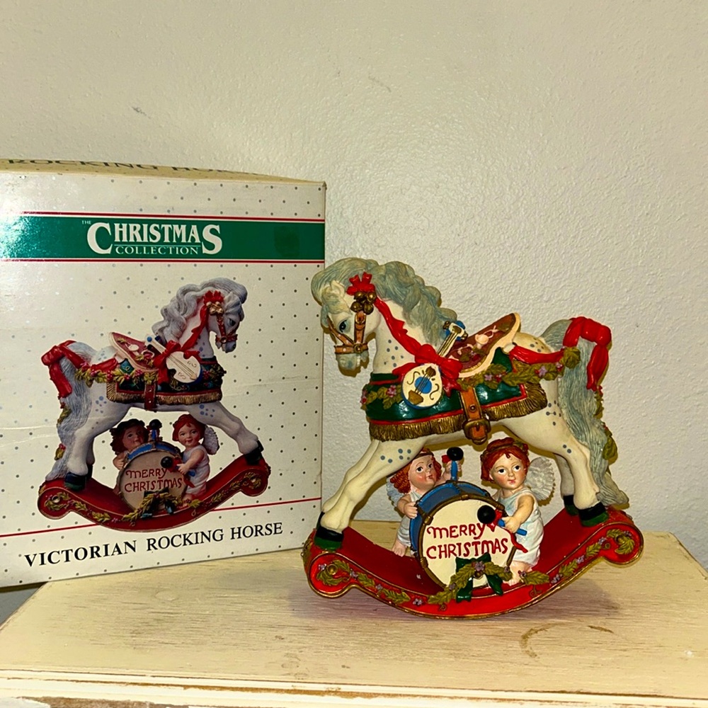 Vintage 1991 Victorian Rocking Horse Christmas Collection